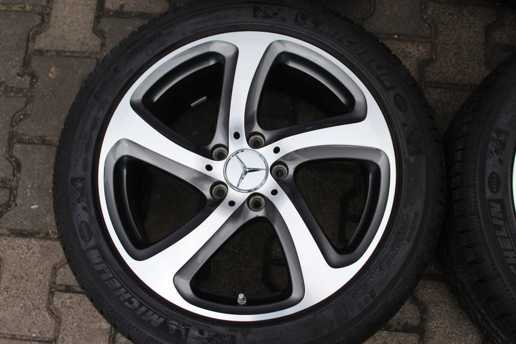 4x Alufelge 18 Zoll 8.0" 5x112 43ET Glanz Schwarz A2134013200 Mercedes-Benz W213 FEL3155337267ml