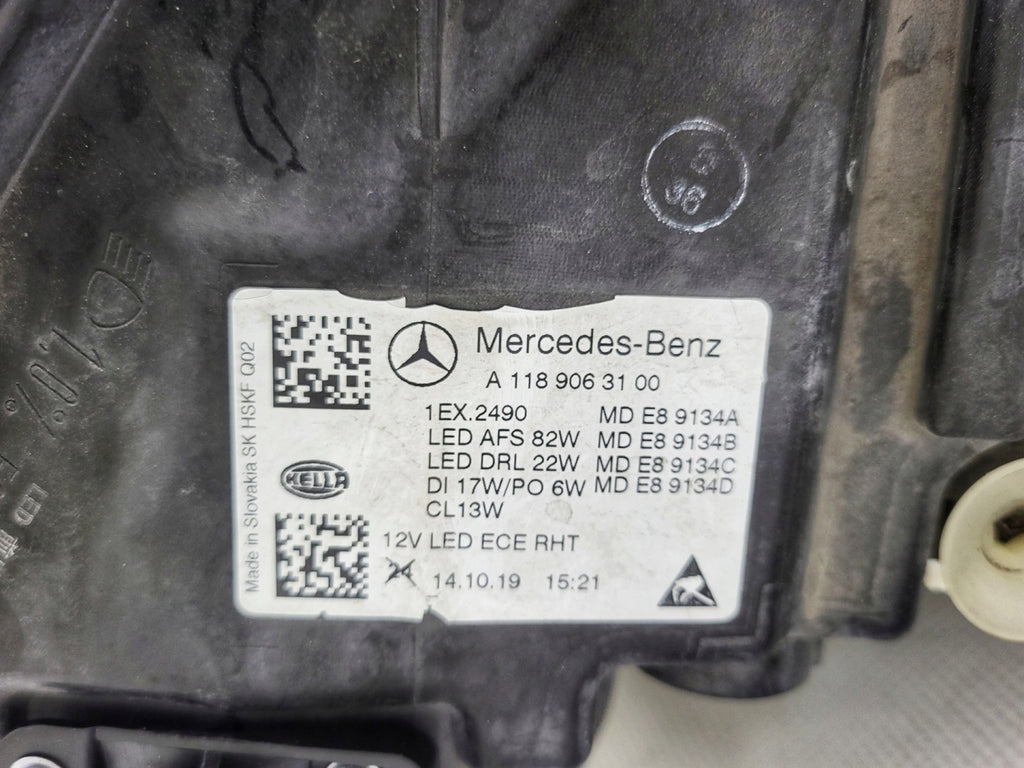 Frontscheinwerfer Mercedes-Benz Cla A1189063100 LED Links Scheinwerfer Headlight SCH7867943772sy