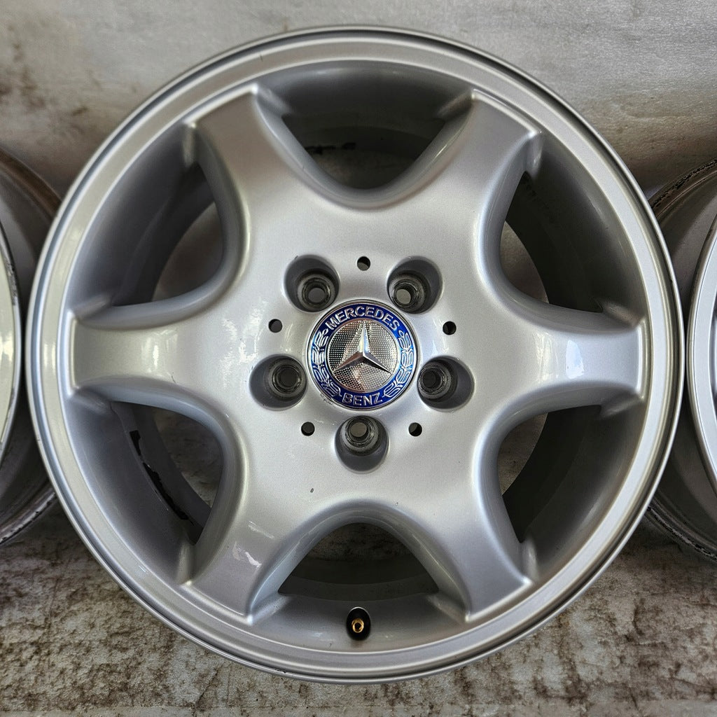 4x Alufelge 16 Zoll 7.0" 5x112 37ET A2084010502 Mercedes-Benz Cla Clk Slc Slk FEL7007561315nr