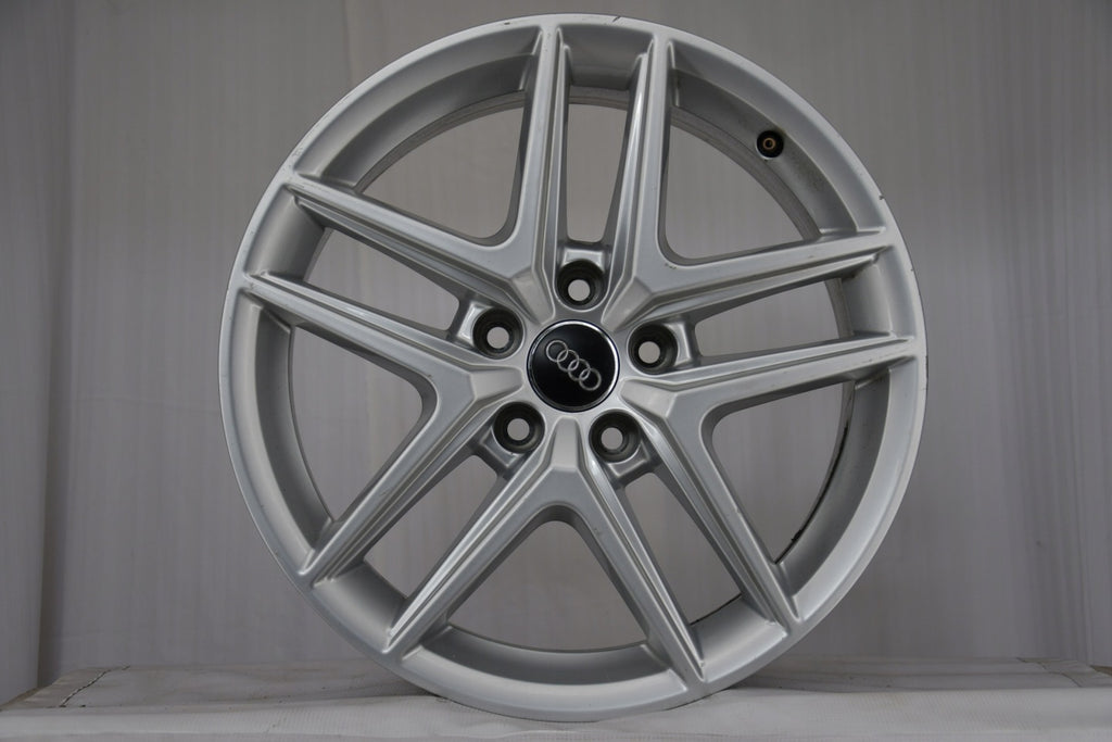 4x Alufelge 17 Zoll 6.5" 5x112 28ET Glanz Silber 8W9601025D Audi Rim Wheel FEL9086777773sq