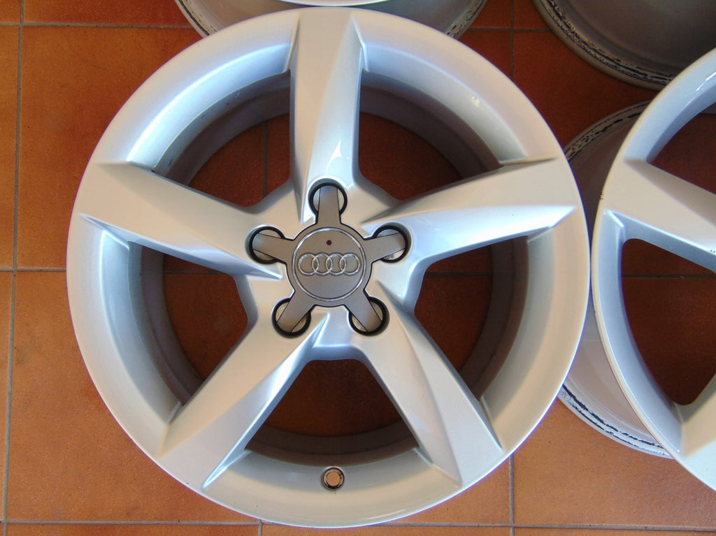 4x Alufelge 16 Zoll 7.5" 5x112 45ET Glanz Silber 8K0601025CL Audi A4 B8 FEL5040403093xo