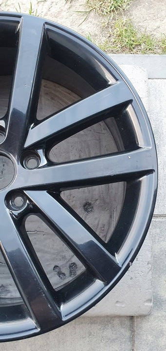 1x Alufelge 18 Zoll 7.5" 5x112 51ET Glanz Schwarz 5K0601025L VW Golf VII I FEL4943146740hl