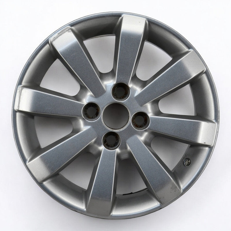 1x Alufelge 15 Zoll 5.5" 4x100 45ET Glanz Silber PZ406-B0674- Toyota Yaris