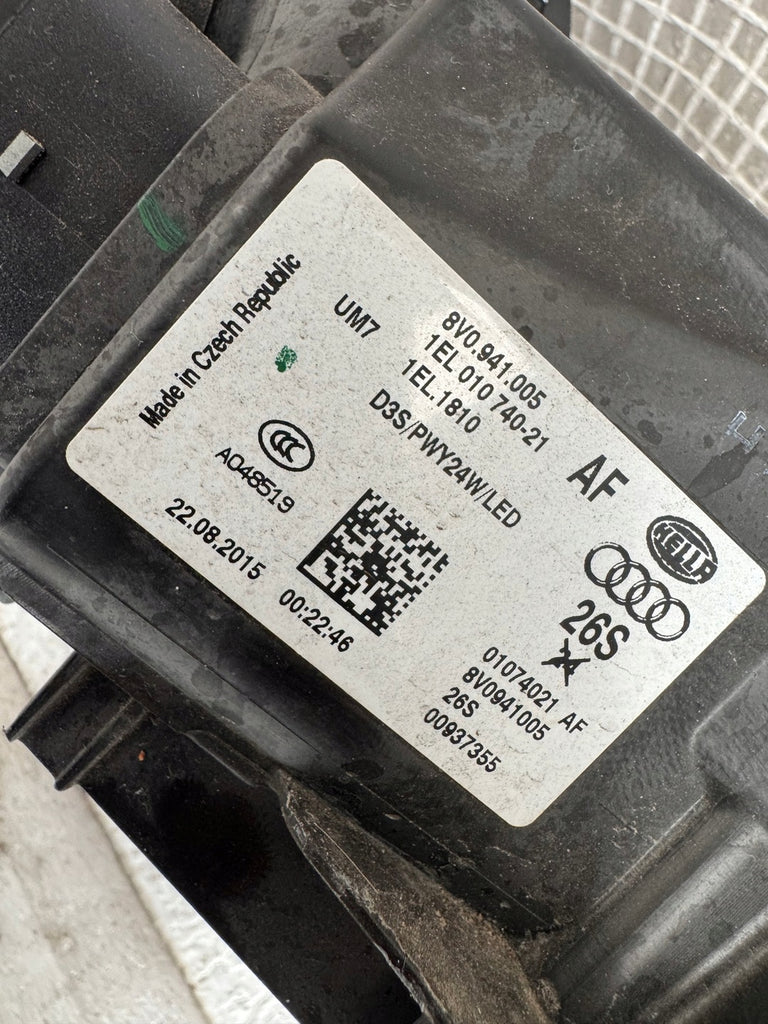 Frontscheinwerfer Audi A3 8V0941005 Xenon Links Scheinwerfer Headlight