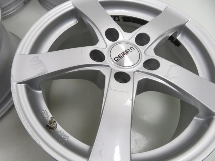 4x Alufelge 16 Zoll 6.5" 5x112 50ET Glanz Silber KBA47675 Audi I Rim Wheel FEL9304021075bx