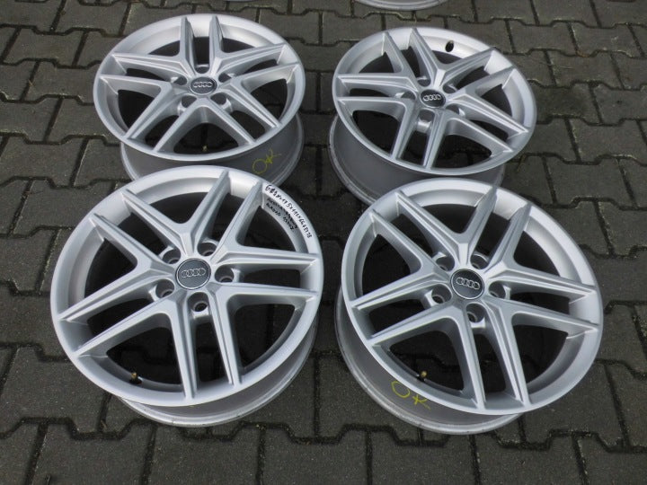 4x Alufelge 17 Zoll 6.5" 5x112 28ET Glanz Silber 8W9601025D Audi A4 Allroad B9 FEL6931924956tf