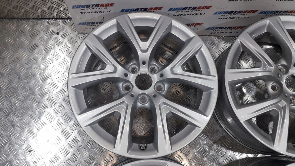 4x Alufelge 17 Zoll 6.5" 5x112 39ET Glanz Silber 6856076 BMW F39 F48 Rim Wheel FEL6773912698zk