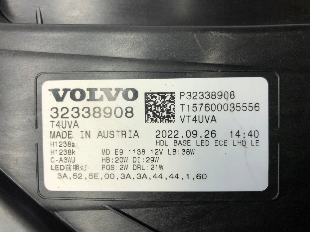 Frontscheinwerfer Volvo Xc40 32338908 LED Rechts Scheinwerfer Headlight SCH4794429917ei