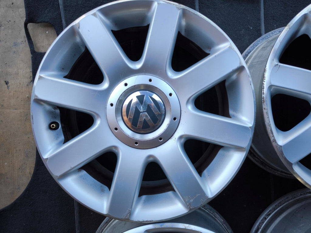 4x Alufelge 16 Zoll 6.5" 5x112 50ET 1K0601025R Audi 100 Leon Octavia Passat FEL5184606115yv