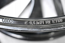 Load image into Gallery viewer, 1x Alufelge 21 Zoll 9.5" 5x130 60ET Glanz Schwarz 4J3601025AA Audi E-Tron Gt FEL9692272054xz