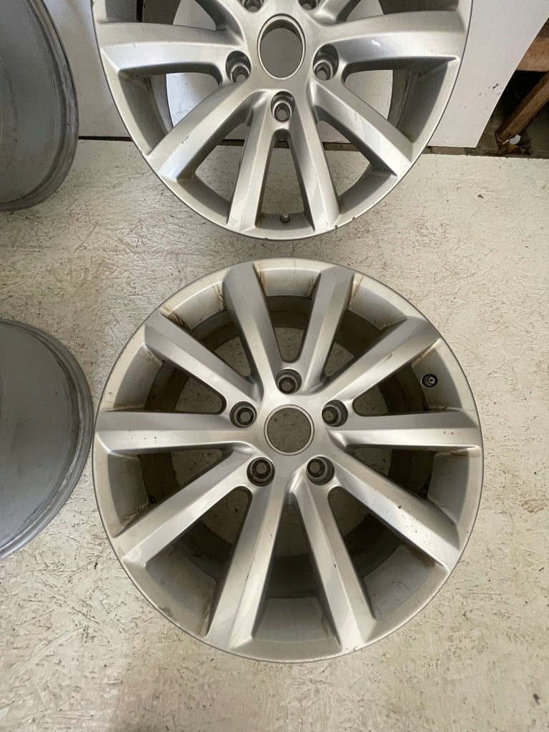 4x Alufelge 19 Zoll 8.5" 5x130 59ET Glanz Silber 7P6601025 VW Touareg 7p6 FEL6584351896wb