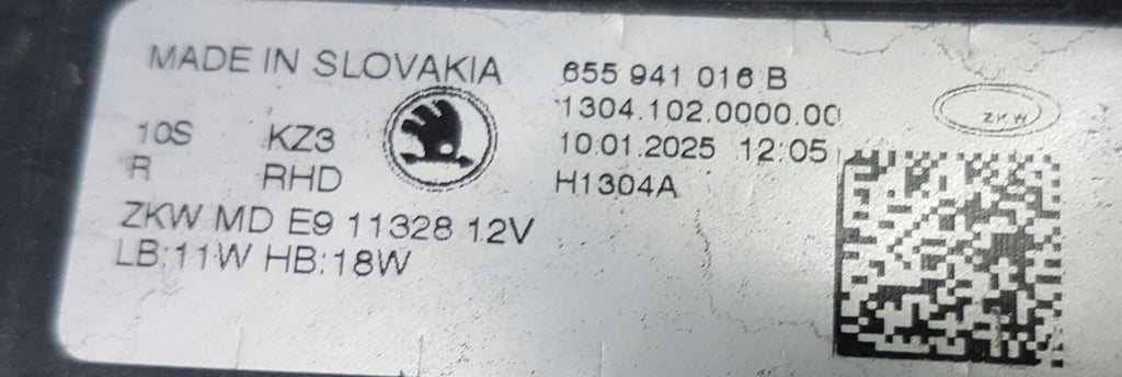 Frontscheinwerfer Skoda Kamiq 655941016 LED Rechts Scheinwerfer Headlight SCH3546064454qg