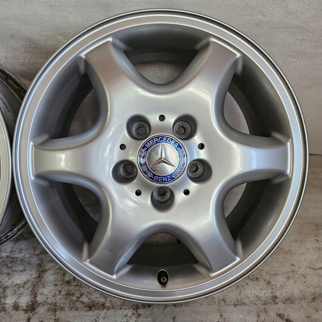 4x Alufelge 16 Zoll 7.0" 5x112 37ET A2084010502 Mercedes-Benz Cla Clk Slc Slk FEL7007561315nr