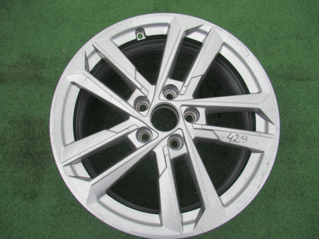 1x Alufelge 17 Zoll 6.5" 5x112 43ET Silber 8Y0601025L Audi A3 Rim Wheel