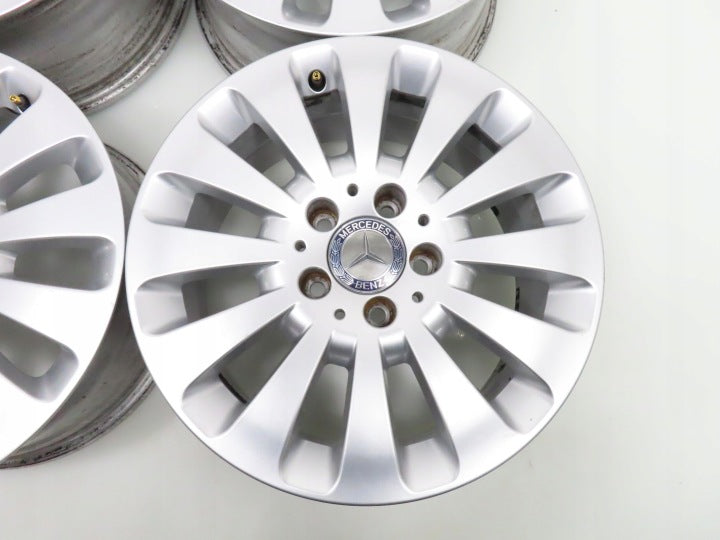 4x Alufelge 16 Zoll 7.0" 5x112 43ET Silber A2044010602 Mercedes-Benz W204 FEL9993213524qb