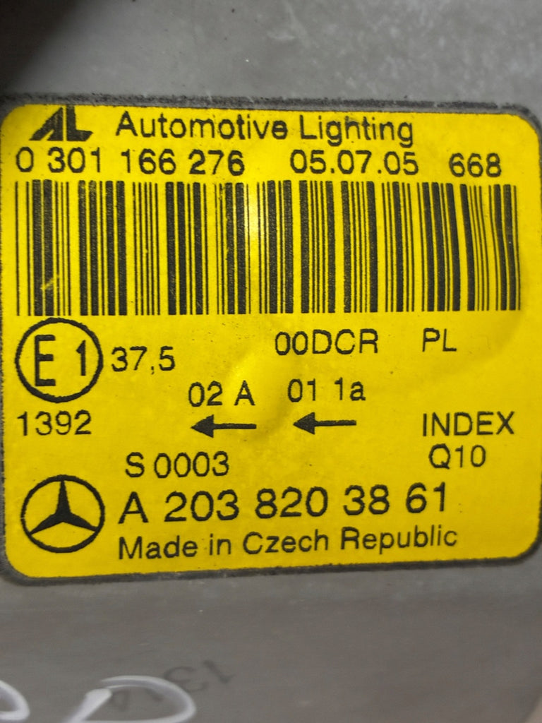 Frontscheinwerfer Mercedes-Benz W203 A2038203861 Rechts Scheinwerfer Headlight SCH3253160313sv