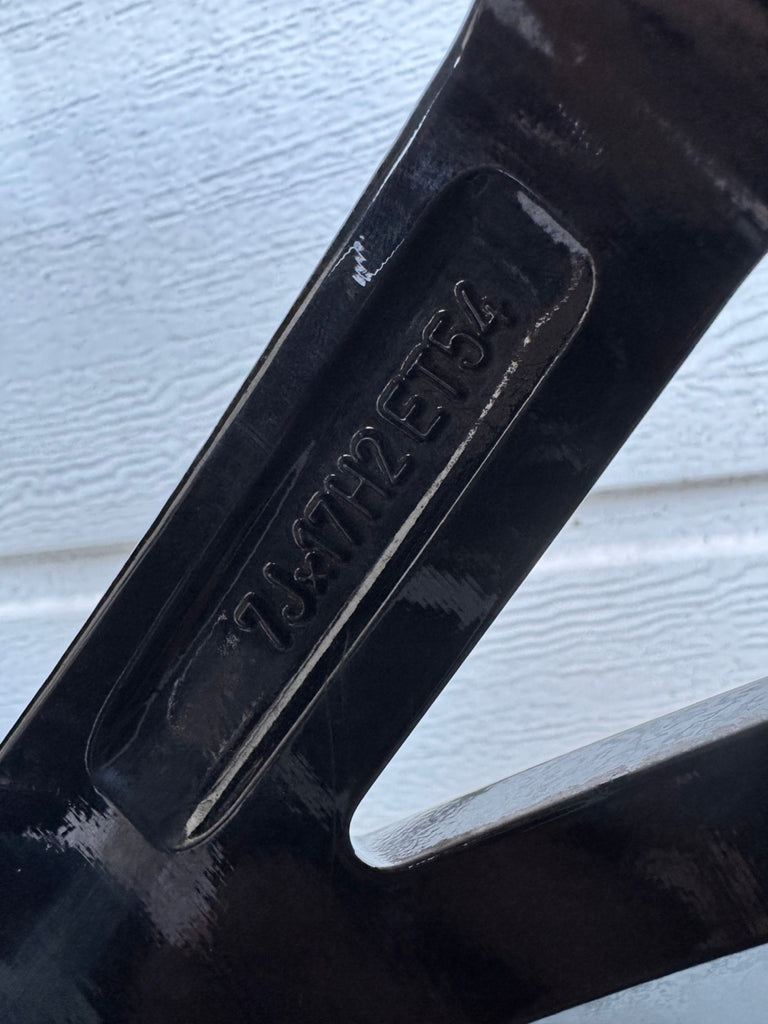 1x Alufelge 17 Zoll 7.0" 5x112 54ET Glanz Schwarz 5K0601025AS VW Golf VI I Caddy FEL9359761092cj