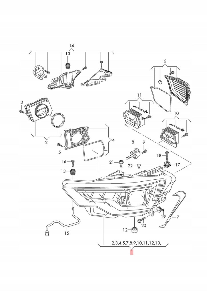 Frontscheinwerfer Audi A6 C8 4K0941039 Links Scheinwerfer Headlight SCH2907280859ze