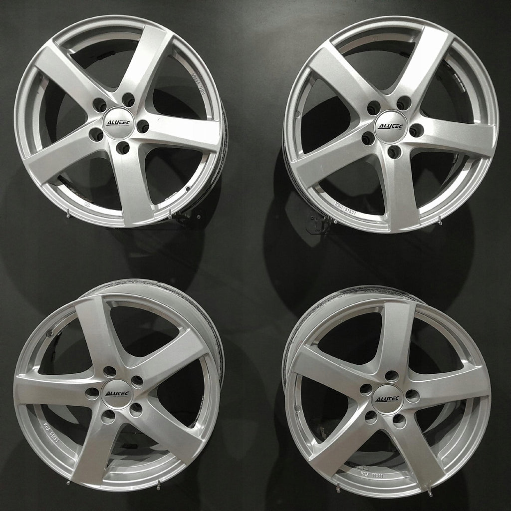 4x Alufelge 17 Zoll 7.0" 5x112 48 5ET Glanz Silber Seat Leon Rim Wheel FEL7685856827ft