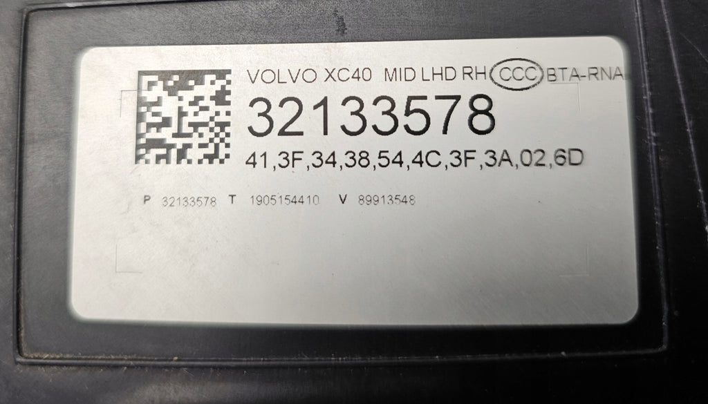 Frontscheinwerfer Volvo Xc40 32133578 LED Rechts Scheinwerfer Headlight