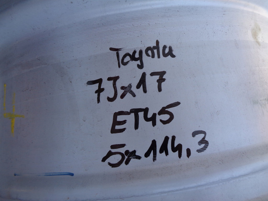 1x Alufelge 17 Zoll 7.0" 5x114.3 45ET Toyota Rim Wheel