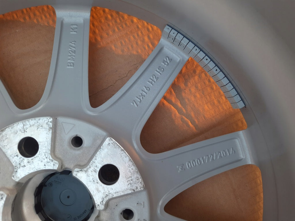 4x Alufelge 16 Zoll 7.0" 5x112 52ET Silber BMW 2 Active Tourer Rim Wheel FEL1375735732si