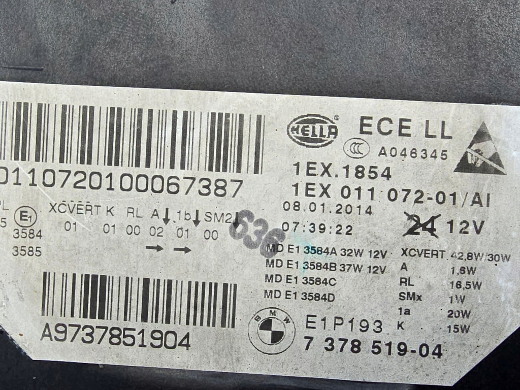 Frontscheinwerfer BMW 5 F11 F10 1EX011072-01 Full LED Links Headlight SCH7762045799bx
