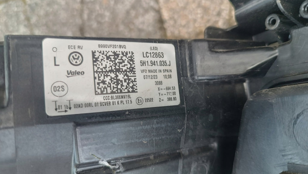 Frontscheinwerfer VW Golf VIII 5H1941035 LED Links Scheinwerfer Headlight SCH1611890082ai