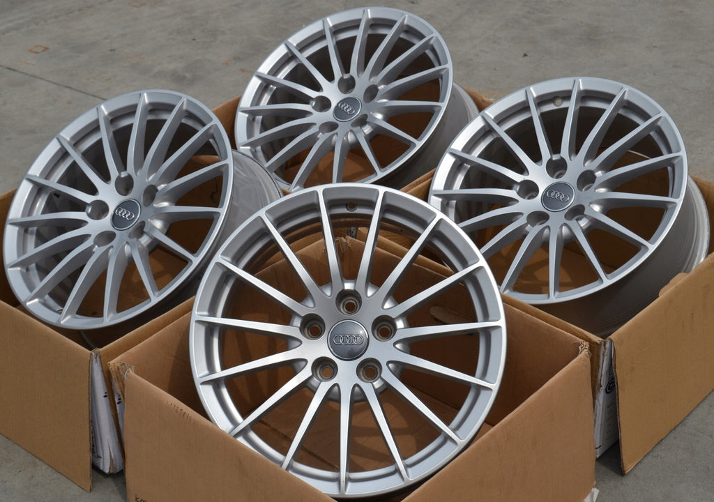 4x Alufelge 17 Zoll 7.5" 5x112 29ET Glanz Silber 8W0601025AE Audi A5 A4