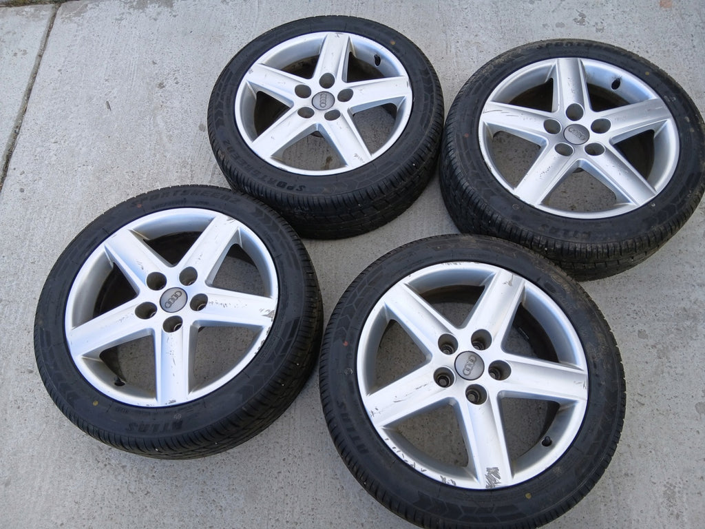 4x Alufelge 17 Zoll 7.5" 5x112 45ET 8E0601025E Audi A4 B6 Rim Wheel FEL5402026301ws