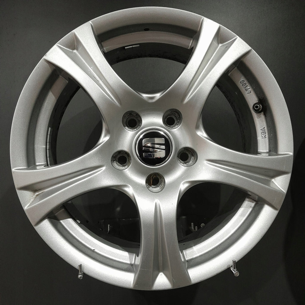 4x Alufelge 16 Zoll 7.0" 5x112 46ET Silber Seat Leon Exeo Rim Wheel FEL3163274000lh