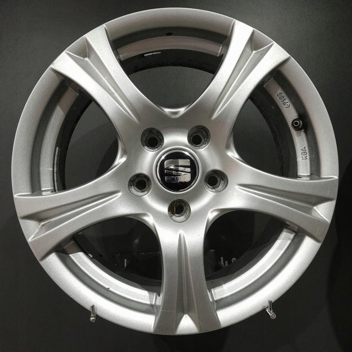 4x Alufelge 16 Zoll 7.0" 5x112 46ET Silber Seat Leon Exeo Rim Wheel FEL3163274000lh