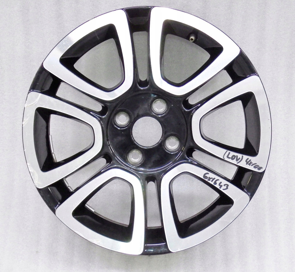 1x Alufelge 16 Zoll 6.0" 4x100 43ET Glanz Schwarz 1S0601025 VW Up Rim Wheel