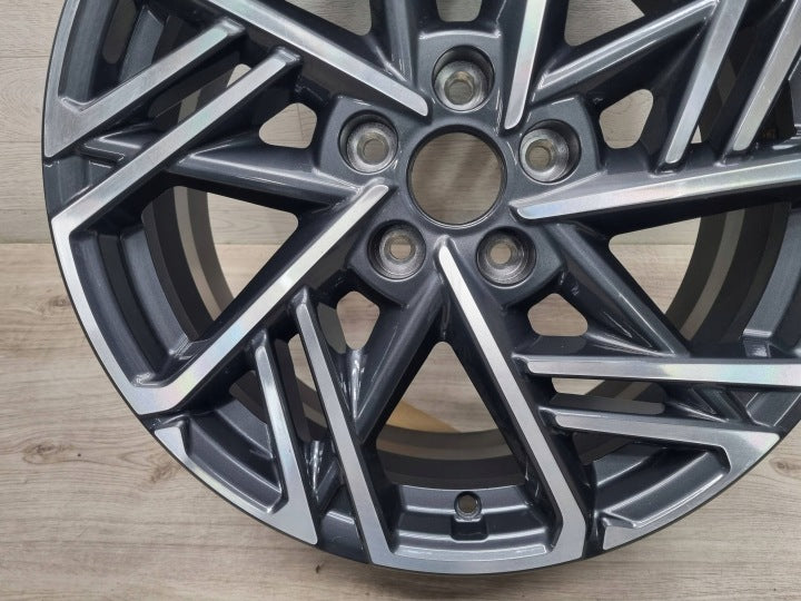1x Alufelge 18 Zoll 7.5" 5x114.3 52ET Glanz Graphit 52910-J9850 Hyundai Kona Mg FEL8512587806uc