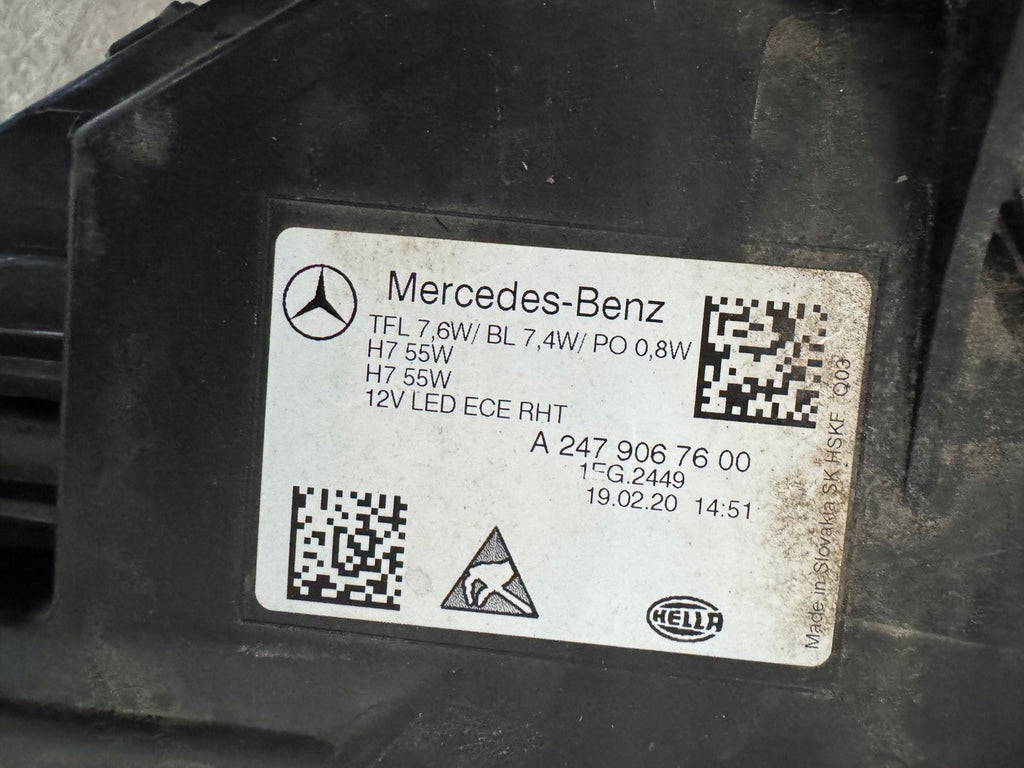 Frontscheinwerfer Mercedes-Benz W247 A2479067600 Rechts Scheinwerfer Headlight SCH2237753260we