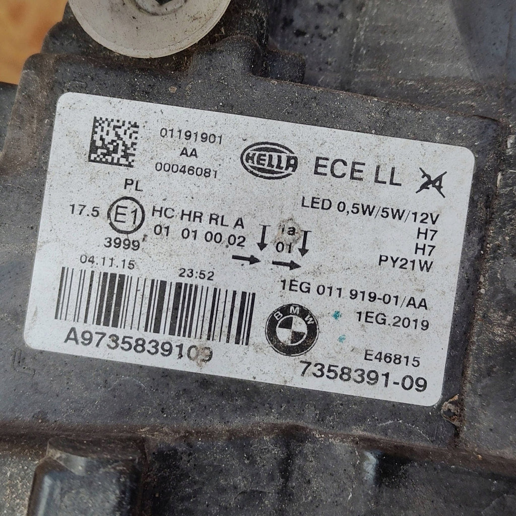 Frontscheinwerfer BMW 1 F21 F20 A973583910 Links Scheinwerfer Headlight SCH5253612842qd