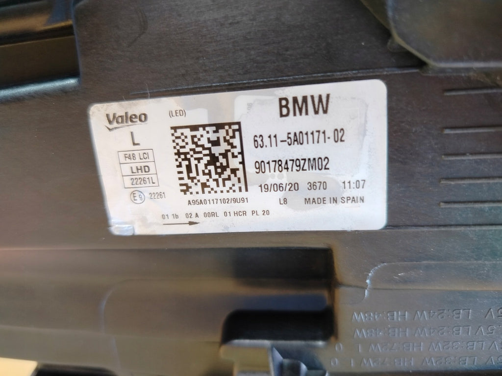 Frontscheinwerfer BMW X1 F48 7472250 5A01171 Full LED Rechts oder Links SCH5153240426ud