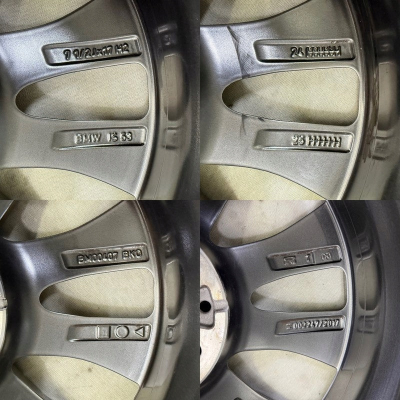 1x Alufelge 17 Zoll 7.5" 5x112 53ET Glanz Grau 5A35E58 BMW 1 Rim Wheel FEL8240127171nm