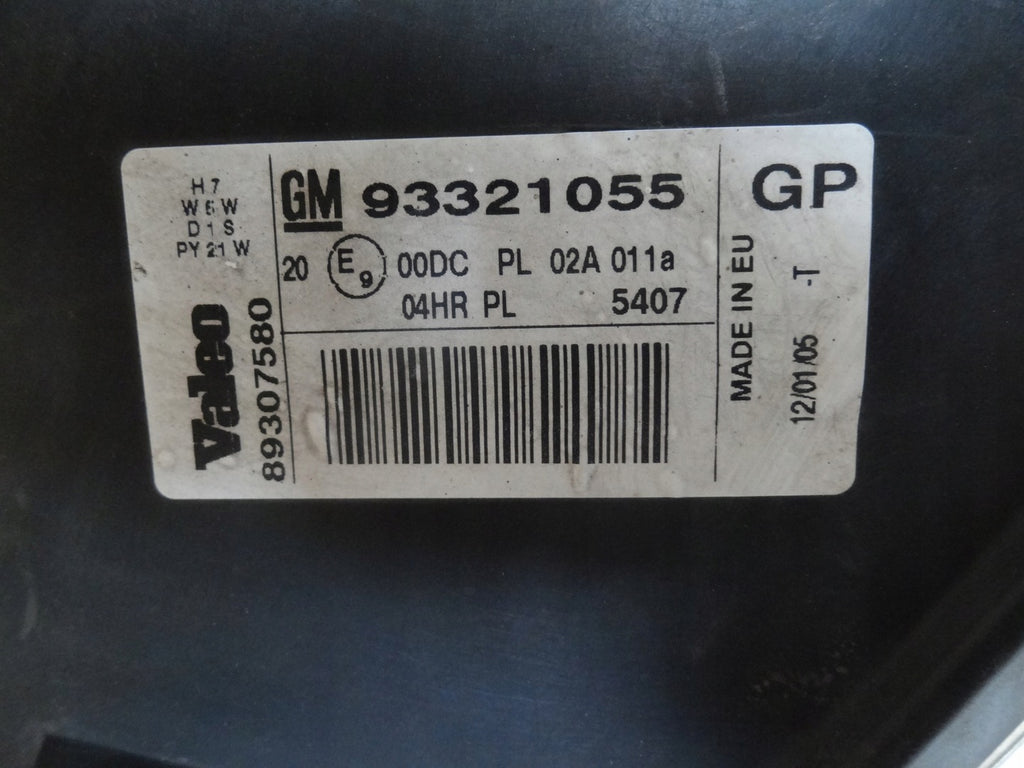 Frontscheinwerfer Opel Meriva A 93321055 Rechts Scheinwerfer Headlight SCH8374472456ad