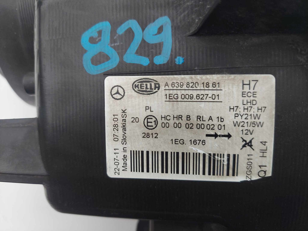 Frontscheinwerfer Mercedes-Benz Viano W639 Vito 6398201861 Links Headlight