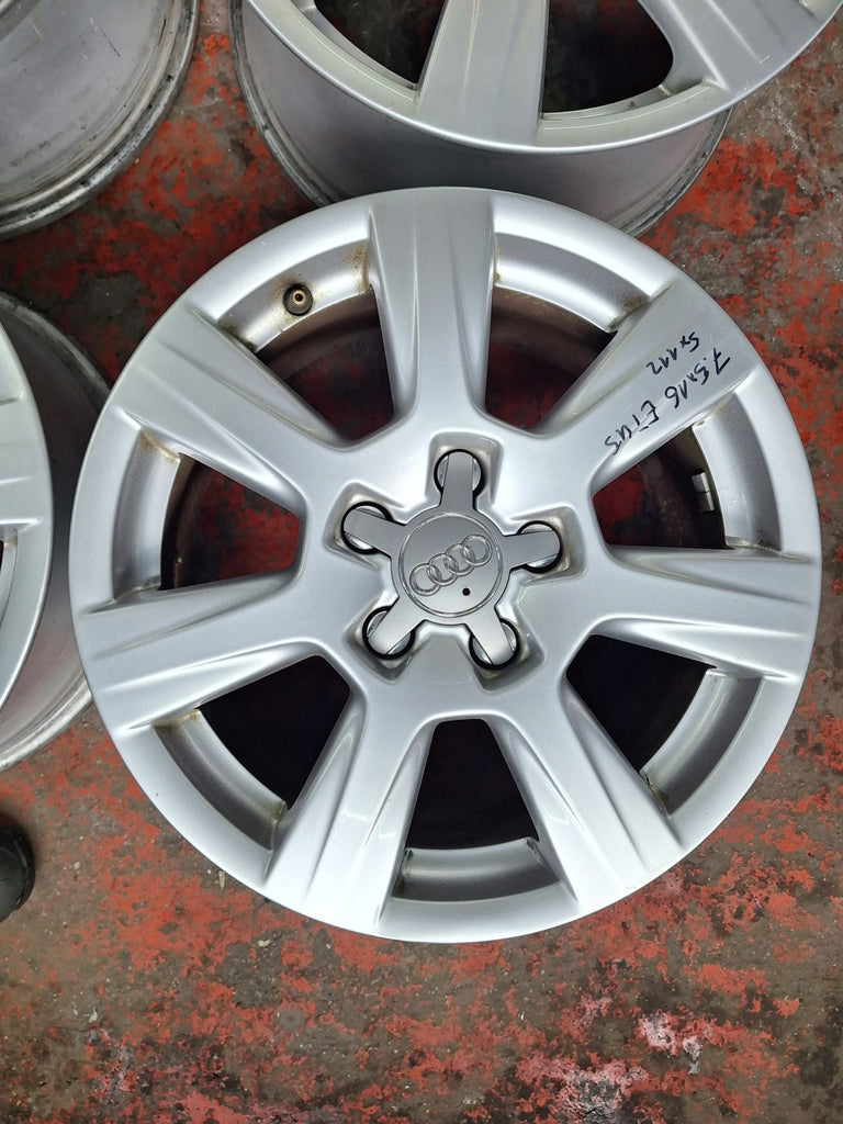 4x Alufelge 16 Zoll 7.0" 5x112 45ET Glanz Silber 16441670 Audi Rim Wheel FEL5917693178po