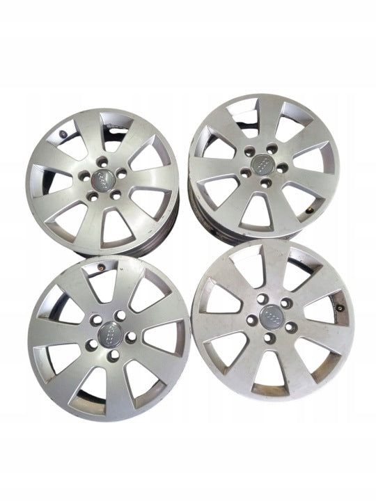 4x Alufelge 16 Zoll 6.5" 5x112 50ET Matt Grau Audi A4 B6 Rim Wheel FEL6094230297fh