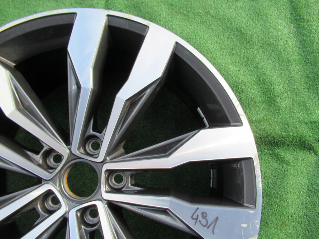 1x Alufelge 19 Zoll 8.0" 5x112 47ET Glanz Grau 2GA601025 Mg T-Roc Rim Wheel FEL8414554795gy