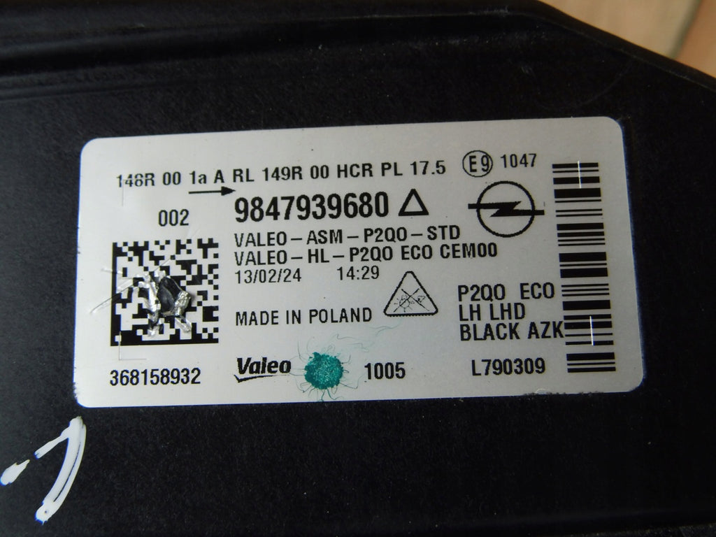 Frontscheinwerfer Opel Mokka 9847939680 LED Links Scheinwerfer Headlight SCH8875732695cd
