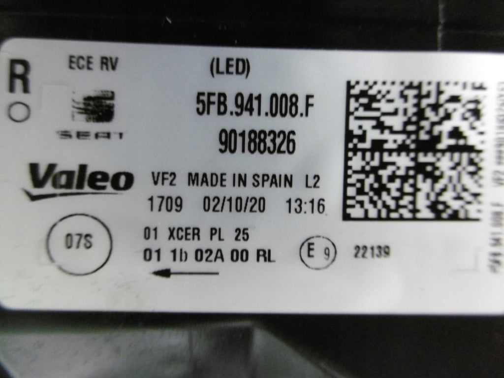 Frontscheinwerfer Seat Leon 5FB941008 LED Rechts Scheinwerfer Headlight