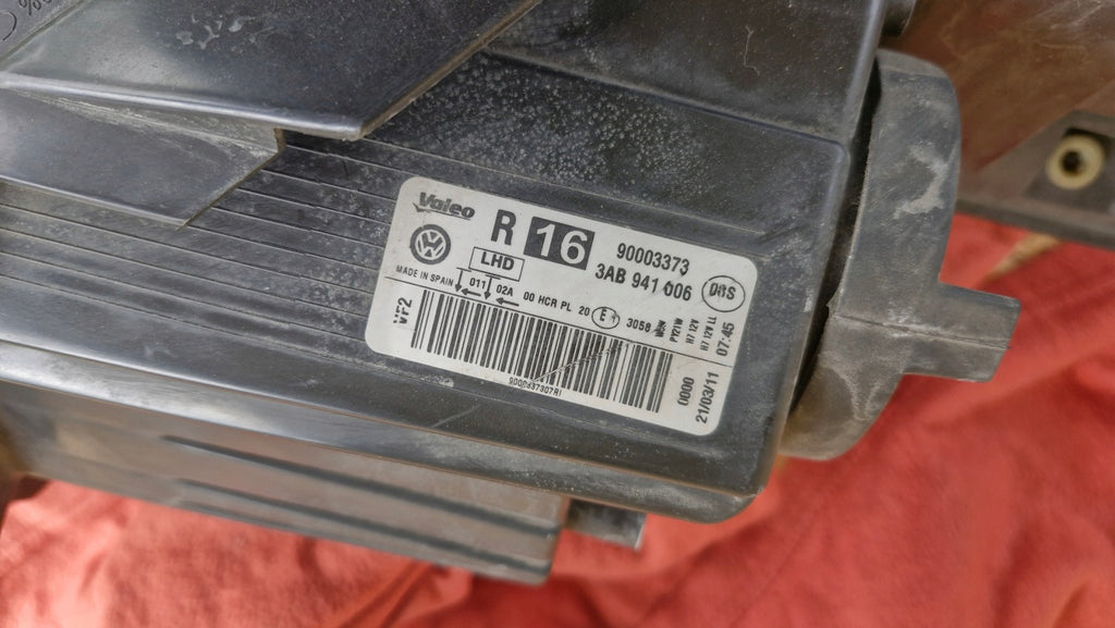 Frontscheinwerfer VW Passat B7 3AB941006 90003373 Rechts Scheinwerfer Headlight SCH2550056102gb