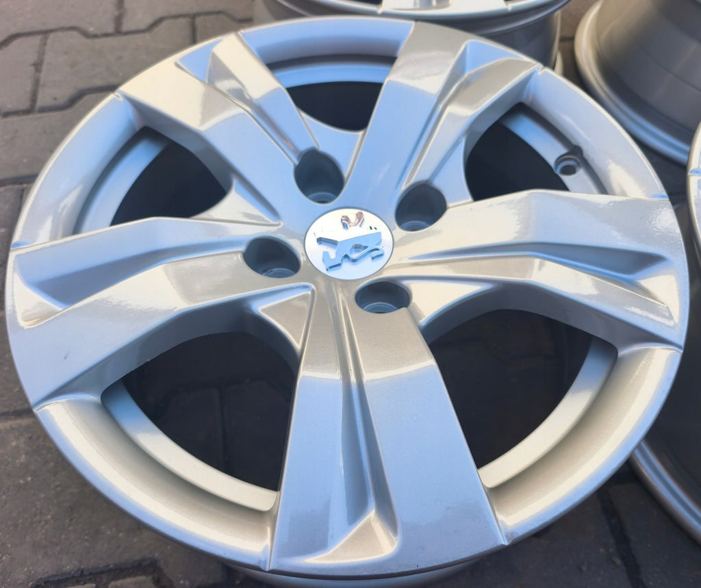 4x Alufelge 15 Zoll 6.5" 4x108 20ET Glanz Silber Opel Crossland 2008 I Rim Wheel FEL9455041850gr