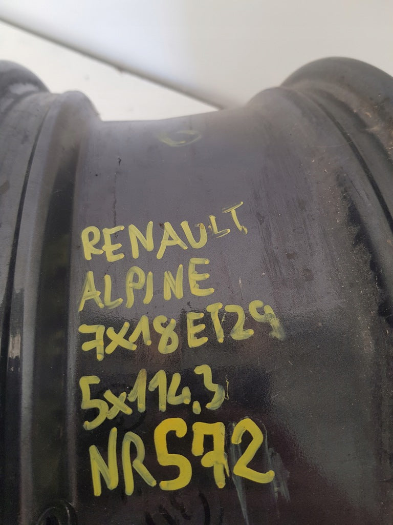 1x Alufelge 18 Zoll 7.0" 5x114.3 29ET Glanz Silber 6020016327 Alpine Mg FEL1384622027id