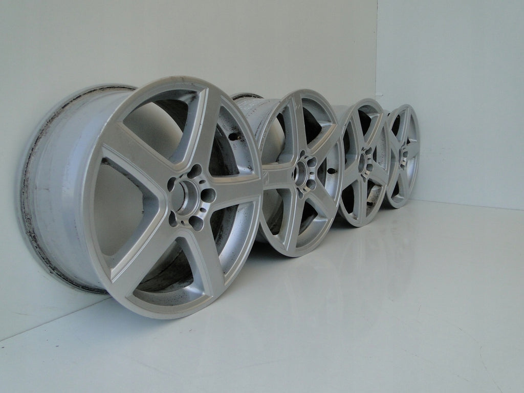 4x Alufelge 16 Zoll 7.5" 5x112 45ET Silber Mercedes-Benz Rim Wheel