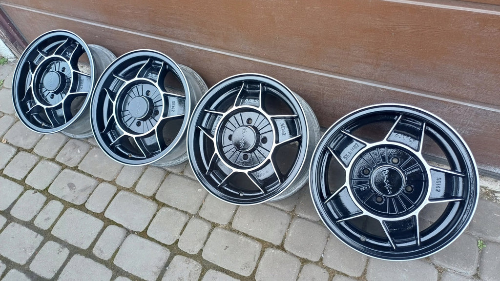 4x Alufelge 14 Zoll 5.5" 4x100 38ET Ford Fiesta Sierra Escort Classic Courier FEL3218996529de